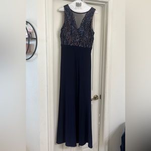 David’s bridal Navy Blue dress size 10
